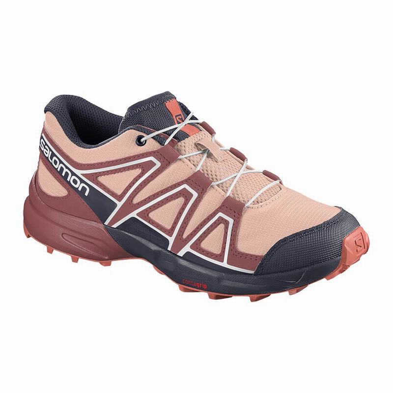 Salomon SPEEDCROSS Zapatillas Trail Running Niños - Burdeos / Coral - Colombia (75396-GOWX)